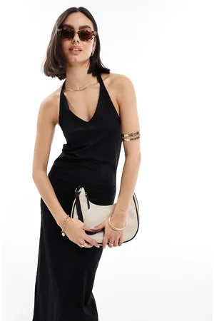 Threadbare Langton midi halter neck dress in