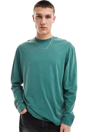 COLLUSION Long sleeve skater t-shirt in with wash