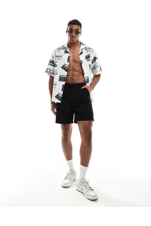 ASOS Oversized revere shirt with cassette print