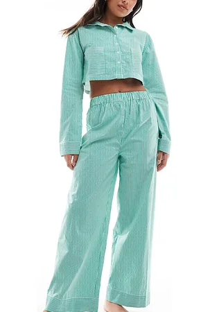 Luna Oversized pyjama bottoms co ord in stripe