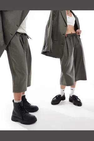 COLLUSION Unisex pull on relaxed suit jogger co-ord in check