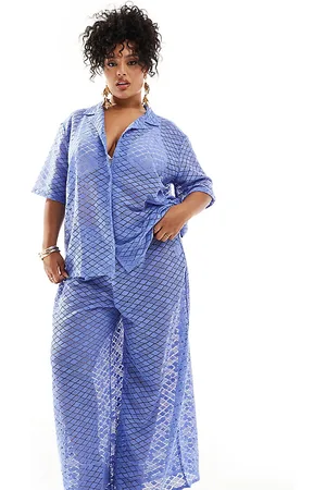 Esmée Knit beach trouser co-ord in dusty