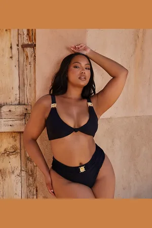 Moda Minx Curve X Bernadette Afia Amour knot triangle bikini top in