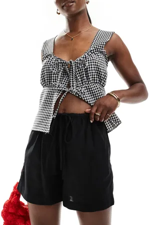 ASOS Pull on shorts with linen in