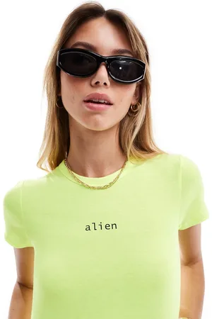 COLLUSION Alien print baby tee in