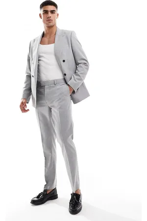 River Island Crepe stripe suit trouser in