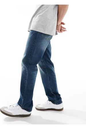 ASOS Stretch straight leg jeans in dark wash