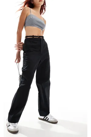 ASOS Decon belt trouser with linen in
