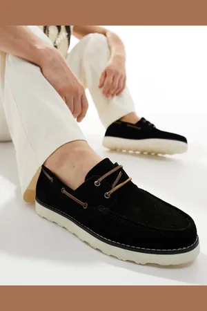 ASOS Lace up boat shoes in suede