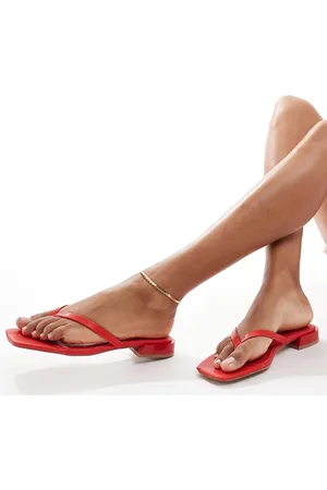 ASOS Felicity skinny toe-thong flat sandals in