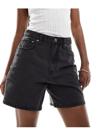 Abercrombie & Fitch Curve Love loose fit denim shorts in