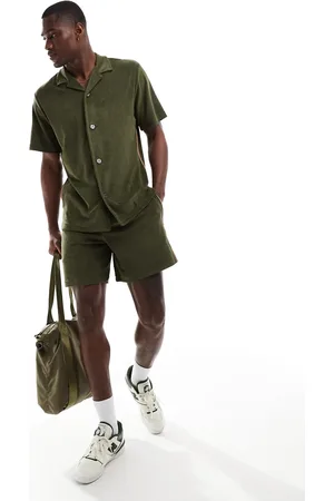 Paul Smith Towel stripe shorts co-ord in khaki