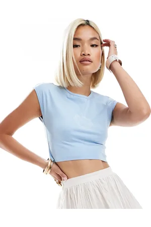 Noisy May Star sign cropped baby tee in light