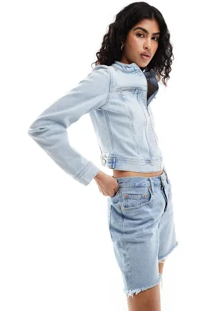 Tommy Hilfiger Denim biker jacket in light wash