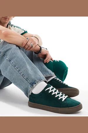 ASOS Lace up trainers in faux suede