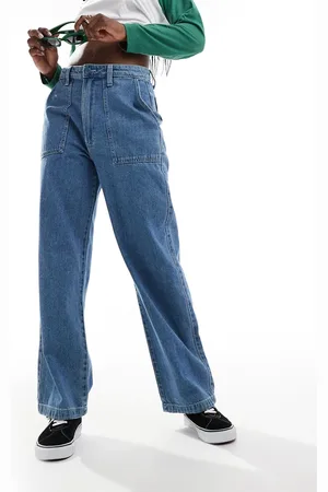 Vans Union relaxed denim carpenter trousers in washed