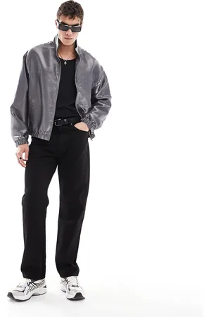 ASOS Oversized lightweight funnel neck jacket in