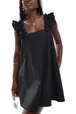 ASOS Ruffle strap mini beach dress in