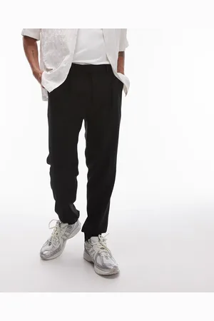 Topman Smart textured taper leg trouser in