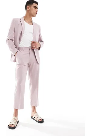 ASOS Straight crop suit trousers in