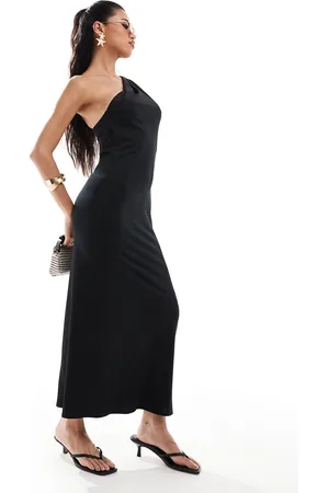 ASOS One shoulder midi dress with beads