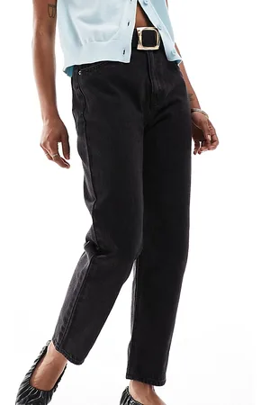 Pull&Bear Petite high waisted mom jean in