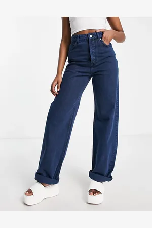 Topshop Oversized Mom jeans in colbat