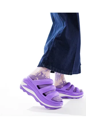 Crocs Mega crush 3 strap sandals in galaxy