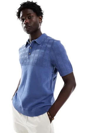 Abercrombie & Fitch Pattern knit cropped polo in