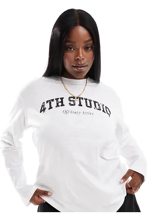 4th & Reckless Exclusive long sleeve logo t-shirt in