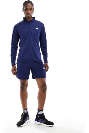 adidas Adidas Training Essentials half zip top in navy