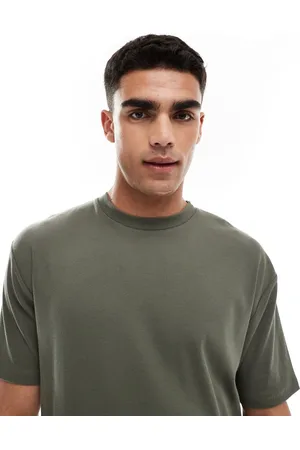 ASOS Capsule collection relaxed fit textured rib t-shirt in dark