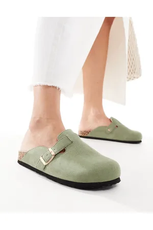 Glamorous Mules in khaki