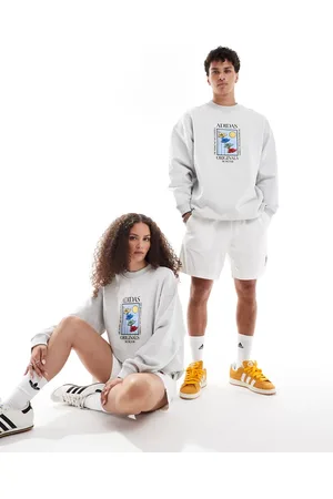 adidas Embroidered unisex sweatshirt in