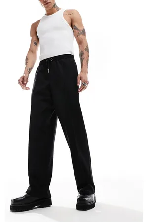 ASOS Pull on wide leg smart trouser in