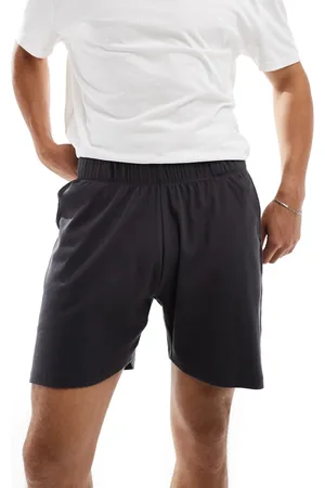 ASOS Capsule collection rib lounge short in charcoal