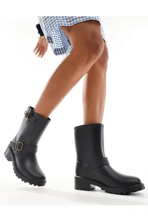 Glamorous Biker wellies in
