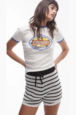Topshop Lemonade graphic baby tee in