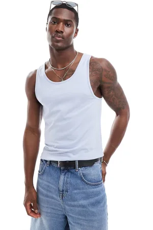ASOS Muscle fit vest in light