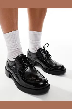 ASOS Manny lace up flat shoes in