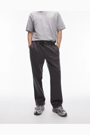 Topman Straight leg jogger in charcoal