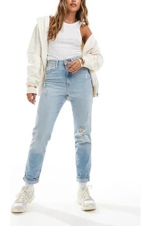 River Island Mom sculpt jean in light