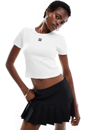HUGO BOSS Cropped baby t-shirt in