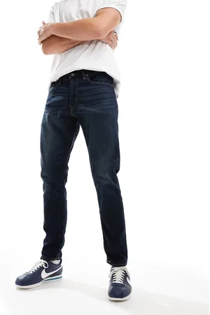 Ralph Lauren Parkside straight fit icon logo back pocket jeans in dark wash
