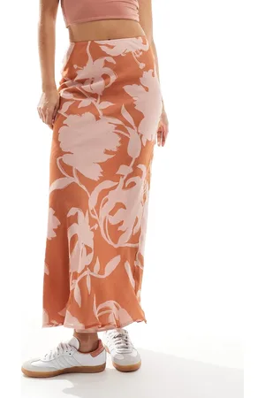 ASOS Chiffon maxi skirt in floral
