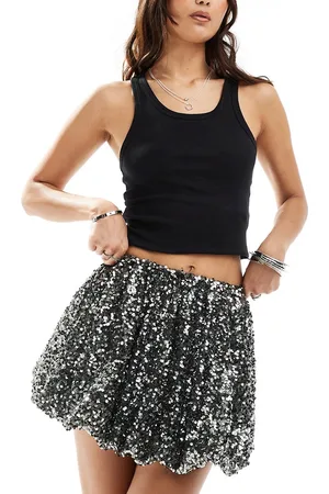ASOS Sequin bubble mini skirt in