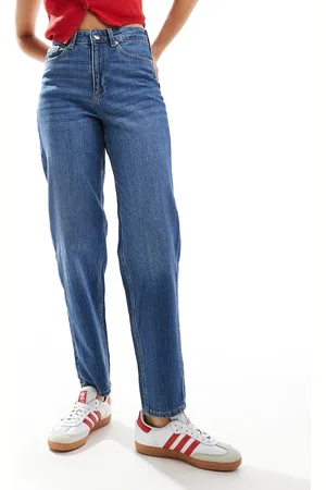 VERO MODA Tessa mom jeans in medium denim