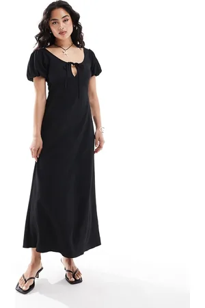 ASOS Puff sleeve midi tea dress in