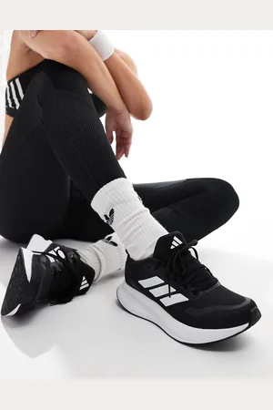 adidas Adidas Running RunFalcon trainers in black and