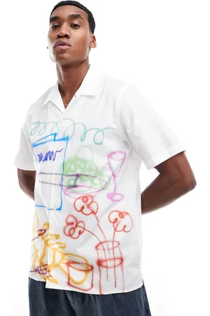 Paul Smith Short sleeve shirt with grafitti print in